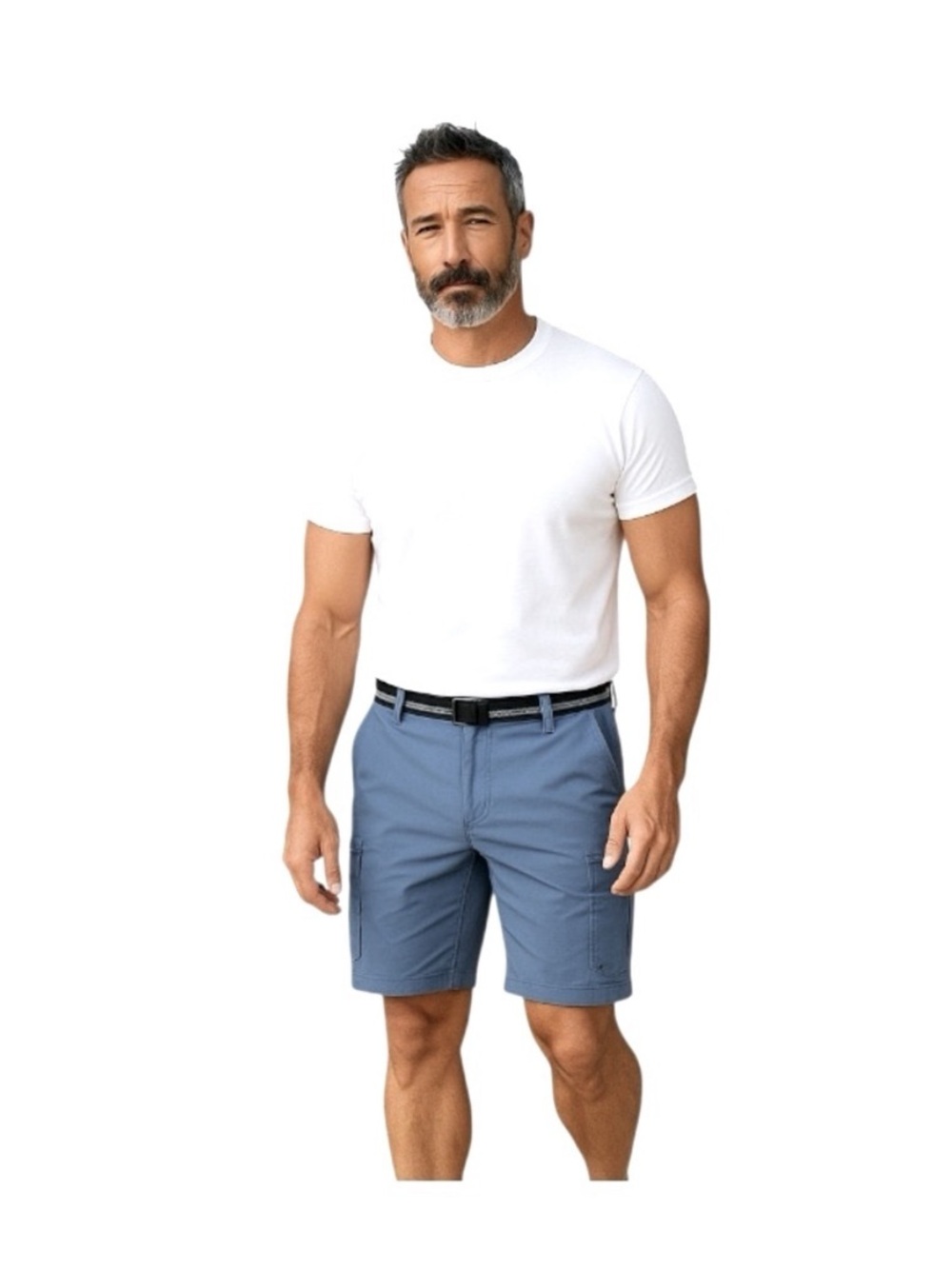 George Comfort Belted Cargo Shorts